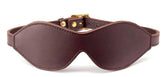 Coco de Mer Brown Leather Blindfold - - Fancy Dress Ups